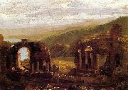 Thomas Cole Ruins of Taormina Spain oil painting artist